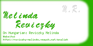 melinda reviczky business card